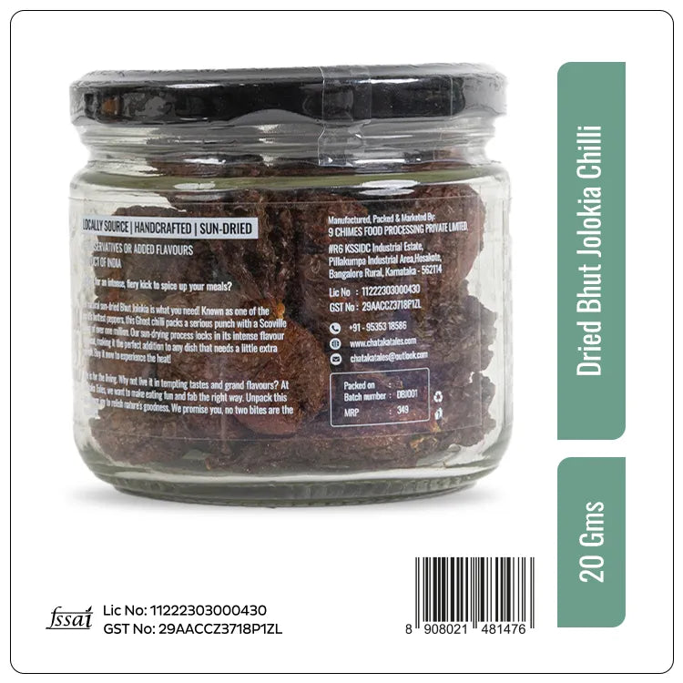 Premium Dried Bhut Jolokia Chilli