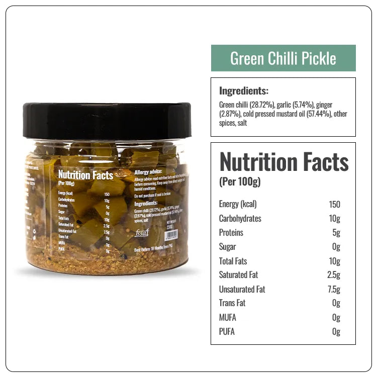 Premium Green Chilli Pickle