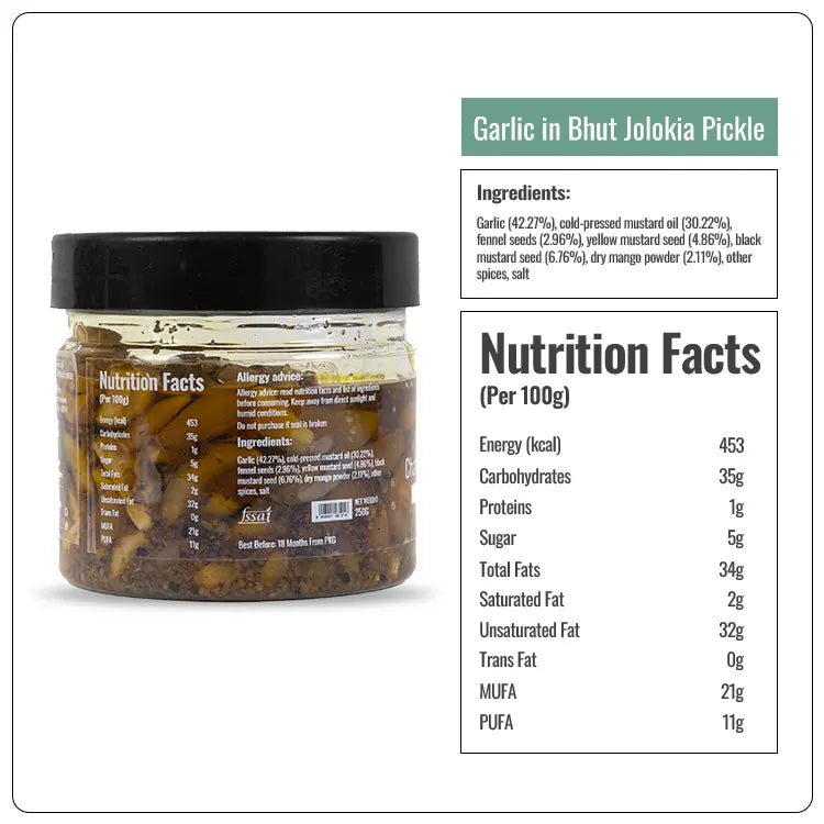 Premium Garlic in Bhut Jolokia