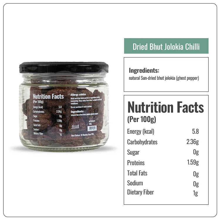 Premium Dried Bhut Jolokia Chilli
