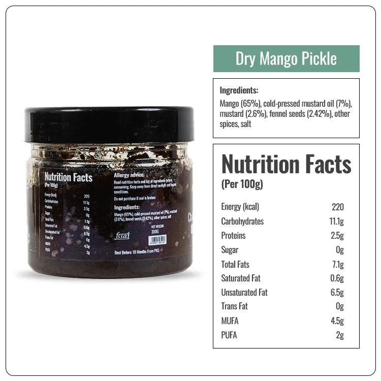 Premium Dry Mango Pickle