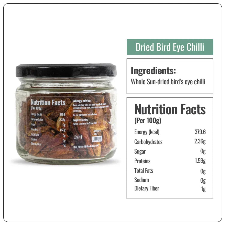 Premium Dried Bird's Eye Chilli
