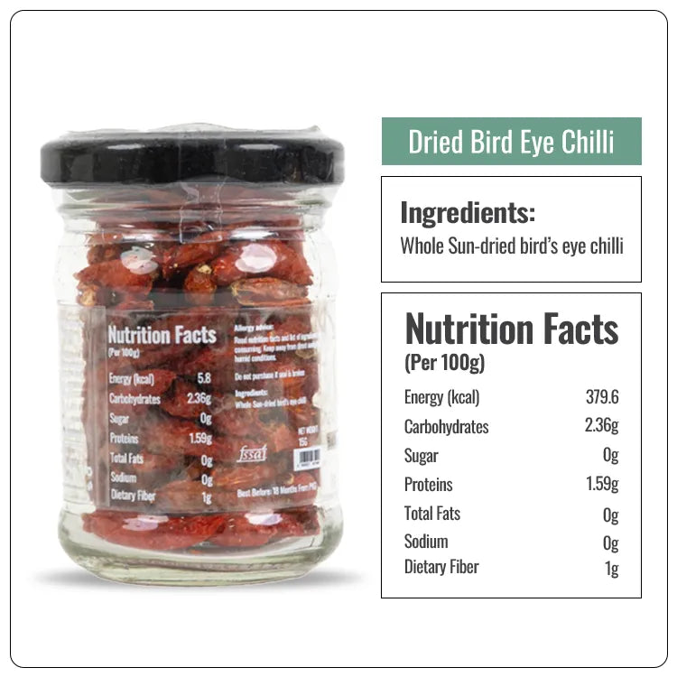 Premium Dried Bird's Eye Chilli