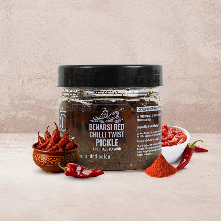 Premium Benarsi Red Chilli Twist pickle
