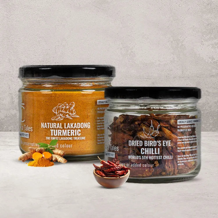 Dry Bird Eye Chilli + Lakadong Turmeric image 0